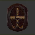 Steampunk Vintage Leather Hat With Cross Straps Metal Goggles Chain Details And Copper Accents