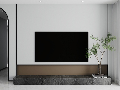 TV Background TV 3d model