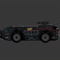 Dark Colored Armored Military Vehicle With Roof Mounted Equipment And Body Insignia