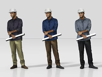 Construction workers Construction workers 3d model