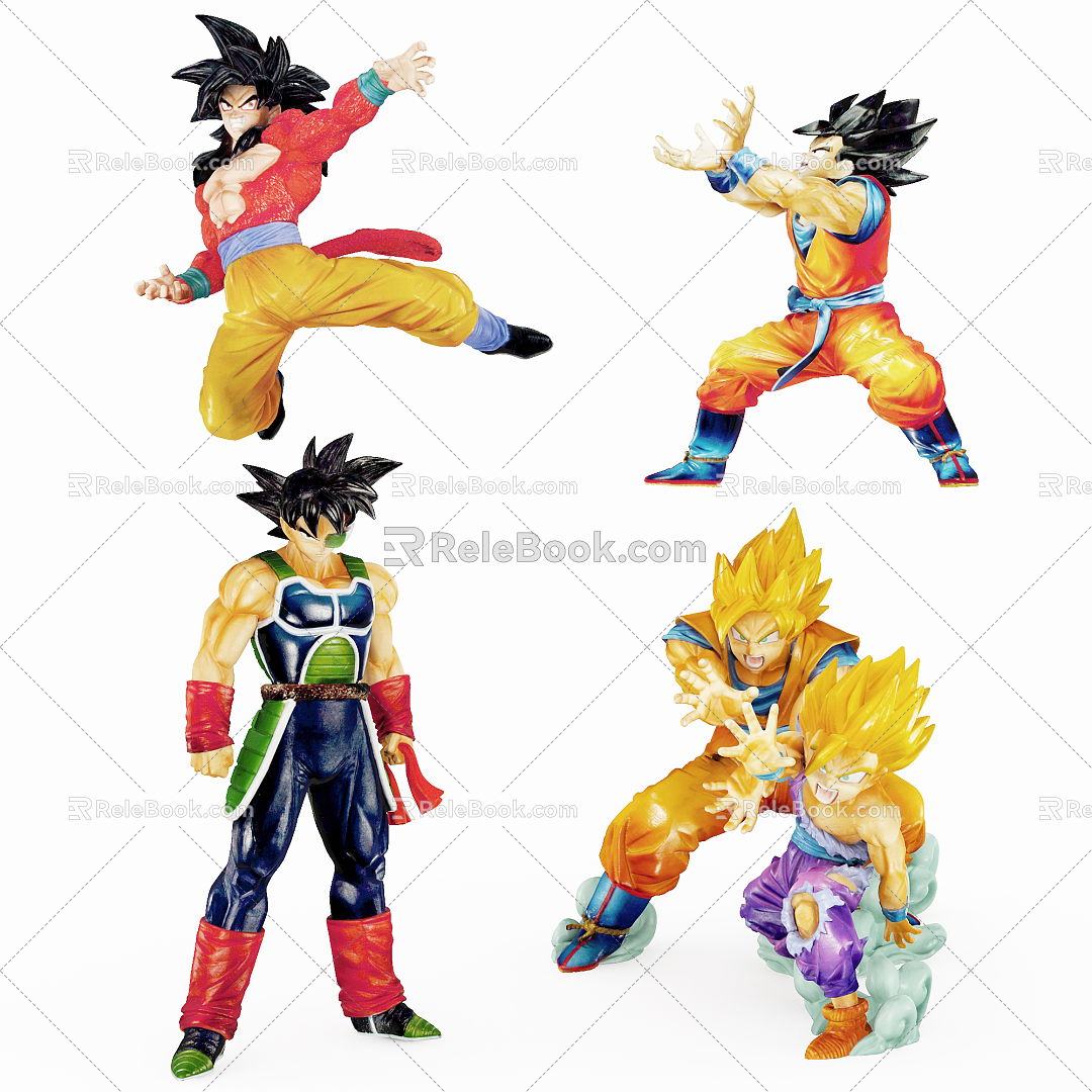 Modern Game Character Saiyans 3d model