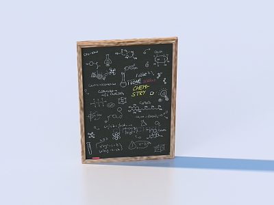 Billboard shop signboard blackboard graffiti wall chalk drawing small blackboard model