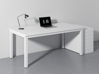 Simple Office Desk Combination Desk 3d model