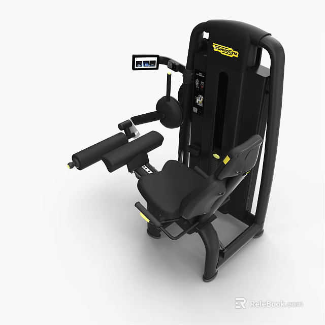 Heavy Duty Fitness Leg Press Machine With Digital Display And Ergonomic Seat Design 3d model 
