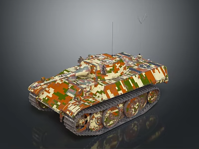 Camouflage Military Style Apparel With Multicolor Pattern For Fashionable Outfits 3d model