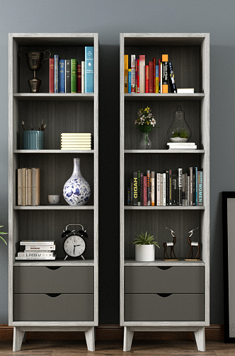 Nordic Bookcase 3d model