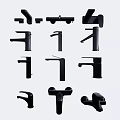 Modern faucet 3d model