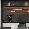 Modern Office Interior Design With Comfortable Sofa Coffee Table Desk Chair Large Windows And Skylight