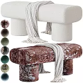 Cozy Sofa Bench With Striped Blanket And Various Color Design Options