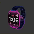 Electronic Smartwatch Featuring Blue Strap Fitness Tracking Time Display And Calorie Monitoring