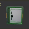 Sci-Fi Door Steel Door Sci-Fi Door Entrance Door 3d model