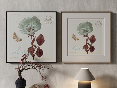 Modern Light Luxury Decorative Painting 3d model