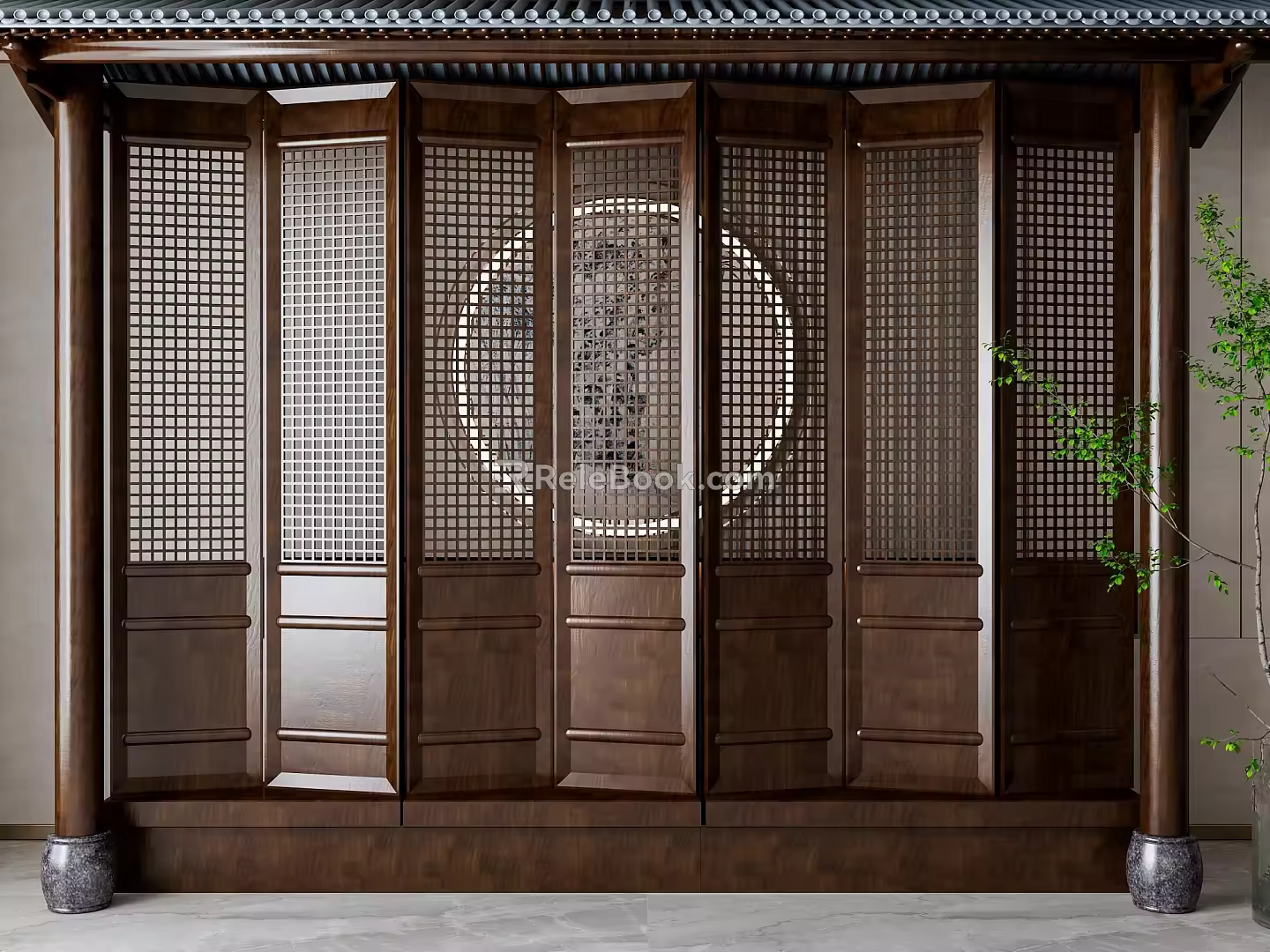 Screen partition 3d model