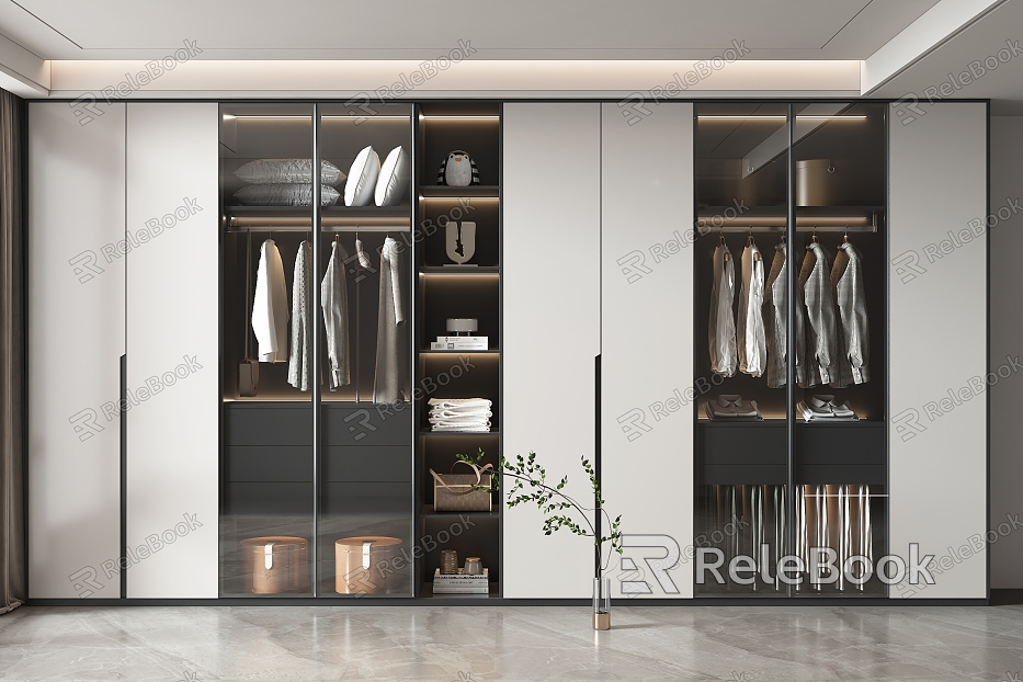 Light Luxury Wardrobe Home Wardrobe model