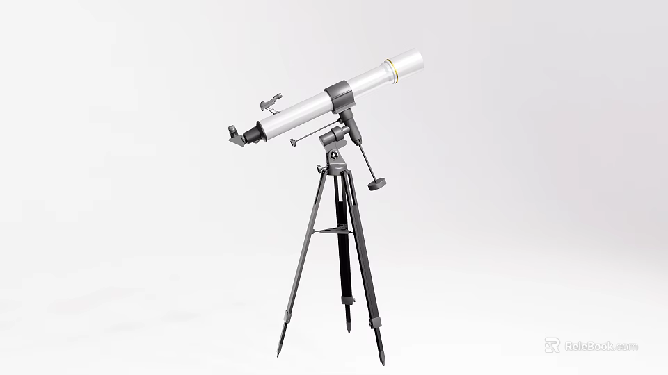 Professional Commercial Telescope With Sturdy Tripod Stand For Precision Observation 3d model 