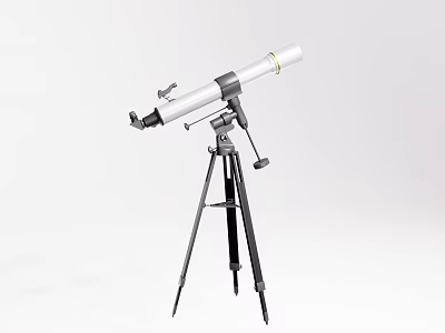 Professional Commercial Telescope With Sturdy Tripod Stand For Precision Observation 3d model