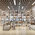 Stylish Modern Book Art Interior Design With Wooden Bookshelves And Colorful Books