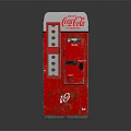Red Coca Cola Vintage Vending Machine With Classic Design And Brand Logo