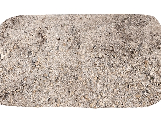 Modern ground gravel ground 3d model