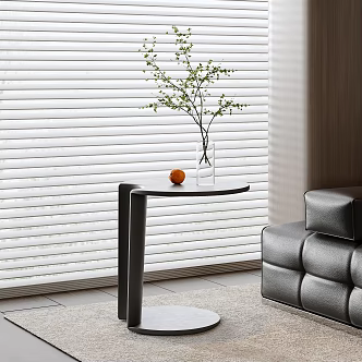 Modern Italian Side-table Vase Plant Metal Side-table Lawrence Sofa Carpet Blinds 3d model