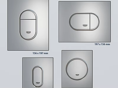 Stylish Modern Bathtub Designs With Oval Circular Shapes And Various Dimensions 3d model