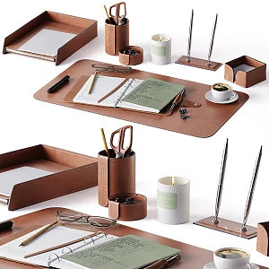 Modern Laptop Desk Ornaments 3d model