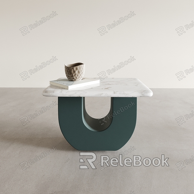 Coffee table side table round table low table corner table square table model