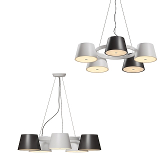 Modern chandelier 3d model