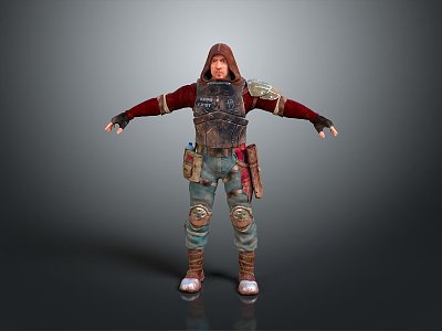 Western Samurai Western Warrior Western Hero Western Warrior Knight Hero Ancient Warrior Paladin 3d model