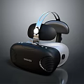 Modern COCOSOS VR Headset With Black White Design Comfortable Headband And Speakers