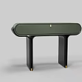 Green Inflatable Model With Black Legs And Gold Accent Decorative Design