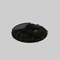 Karesansui Japanese Dry Landscape Garden With Trimmed Shrubs Rocks And Green Plants