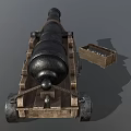 Retro Cannon 3d model