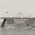 High End Modern Office Desk And Chair Combination For Comfortable Stylish Contemporary Workspace
