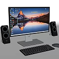 Modern computer monitor 3d model