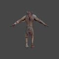 Fierce Game Movie Character With Boar Head Red Mane Sharp Fangs And Leather Armor