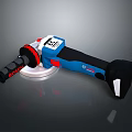 Professional Electric Angle Grinder with Blue Black Design for Hardware Tool Applications 3d model