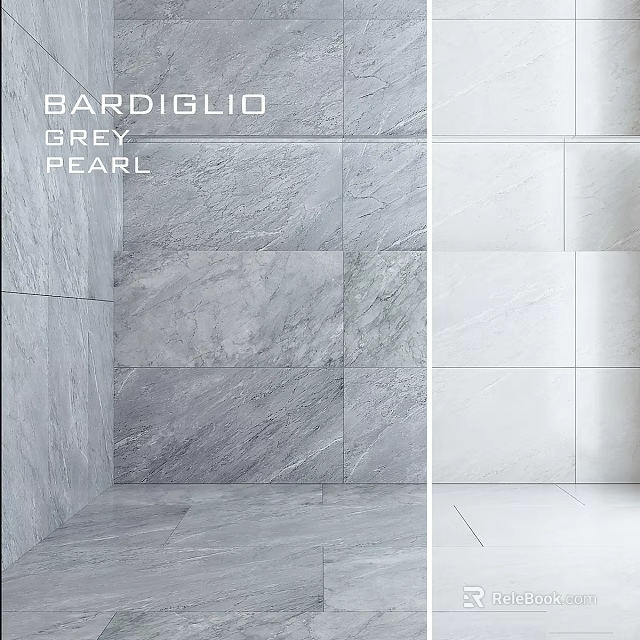 Bardiglio Grey Pearl And White Stone Tiles For Modern Interior Wall Design 3d model 