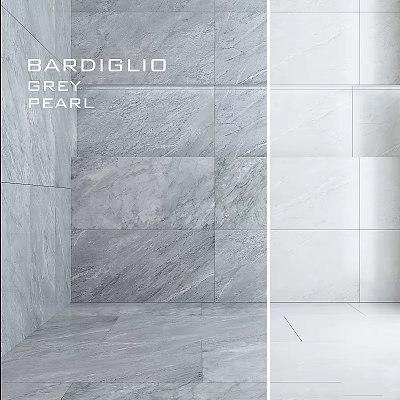 Bardiglio Grey Pearl And White Stone Tiles For Modern Interior Wall Design 3d model