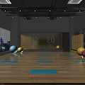 Fitness Gym With Modern Interior Workout Equipment And Do It Motivation Slogan