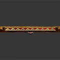 Ornate Red Door Furniture With Decorative Frame Colorful Patterns And Metal Door Knocker