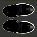 Stylish Black Leather High Top Boots With White Soles And Lace Up Design