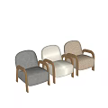 Single sofa leisure sofa 3d model