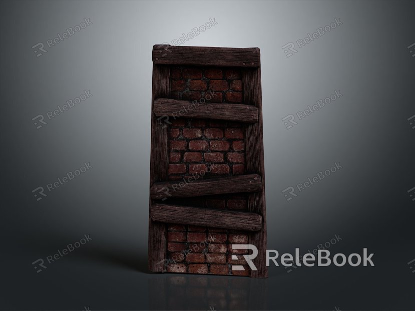 Wall brick wall red brick red brick wall old brick wall old wall outdoor articles realistic model