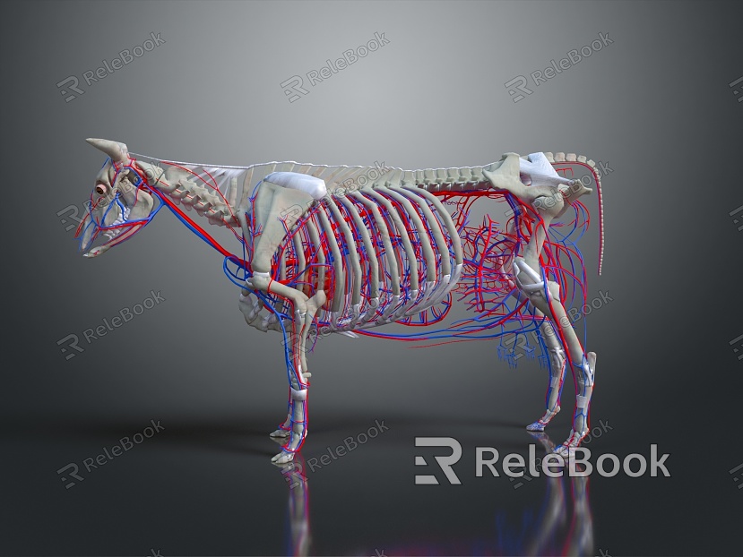 Modern Skeleton Cow Skeleton Cow Skeleton Cow Blood Vessel model