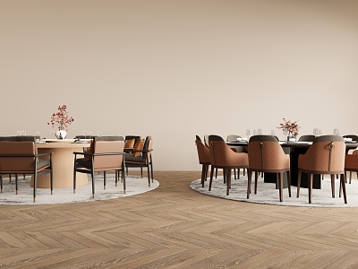 New Chinese Dining Table and Chair Combination 3d model