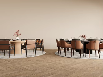 New Chinese Dining Table and Chair Combination 3d model