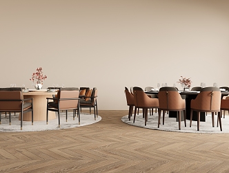 New Chinese Dining Table and Chair Combination 3d model