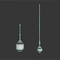 Laboratory Equipment Two Pieces With Different Lengths Long Slender Rods And Base Containers