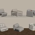 Modern Luxury Sofa Designs With Various Styles Shapes And Textures 3d model